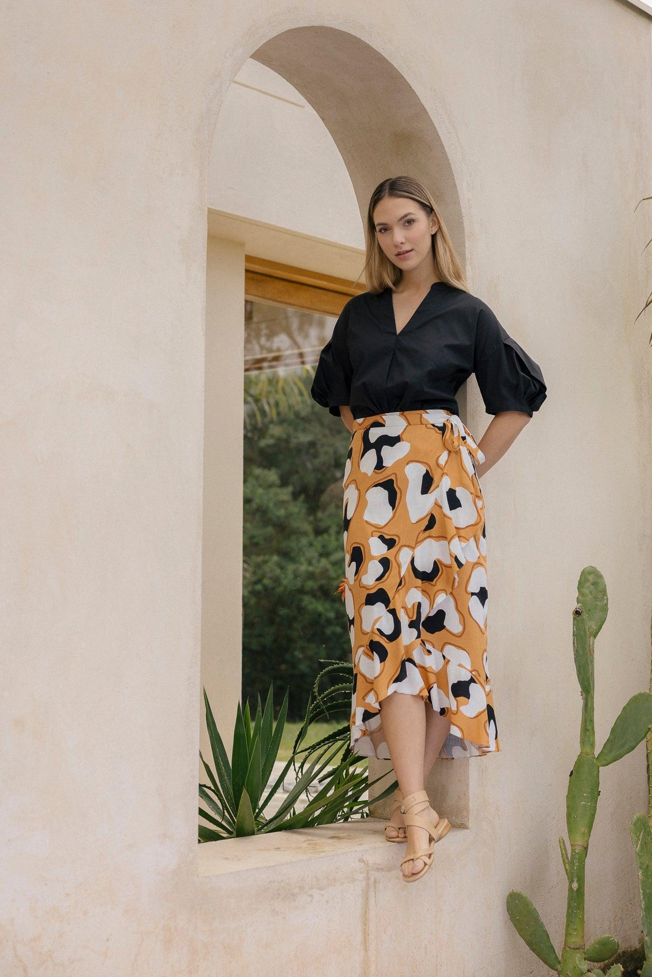 FALDA MOVIMIENTO ESTAMPADA - Anarias Atelier