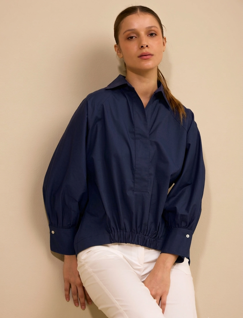 CAMISA RUMBO NAVY-KAKY