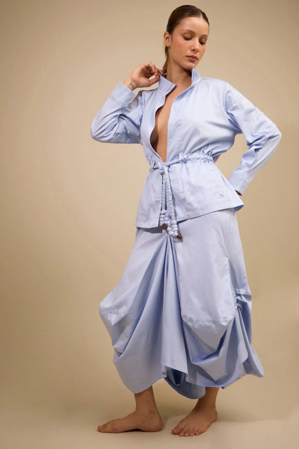 FALDA PASAJE SKY BLUE