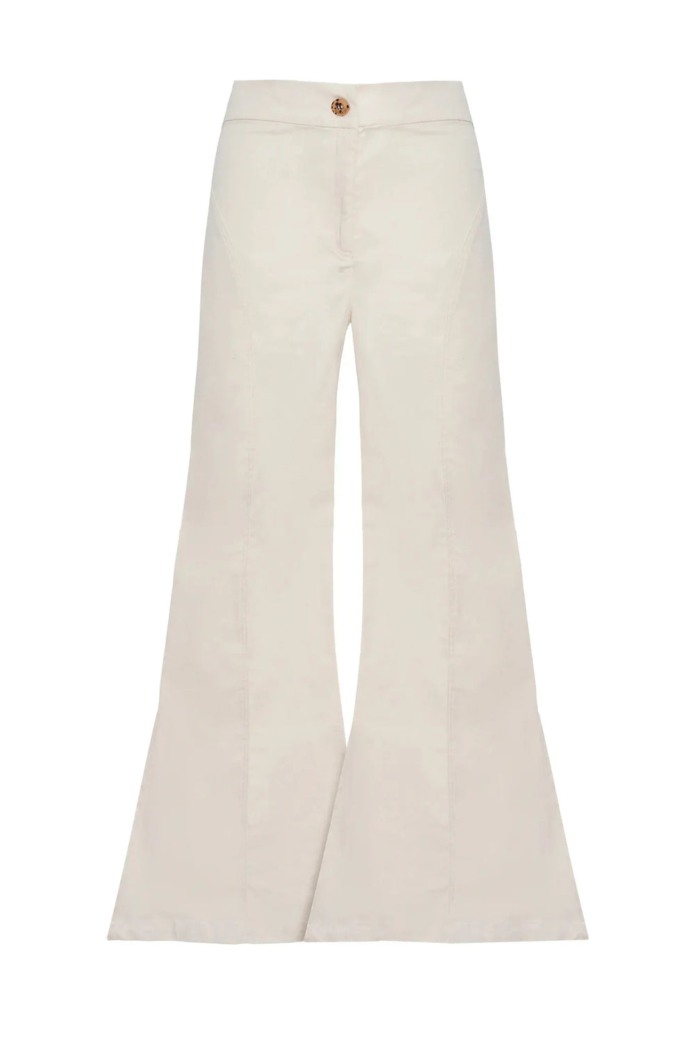 Pantalón Ritual ANARIAS Atelier en Ivory — editorial de colección Serene, plano medio